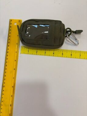 Wallet- Sporty canvas Army Green.